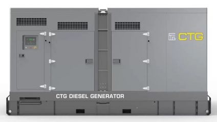 Дизельный генератор CTG 385P в кожухе